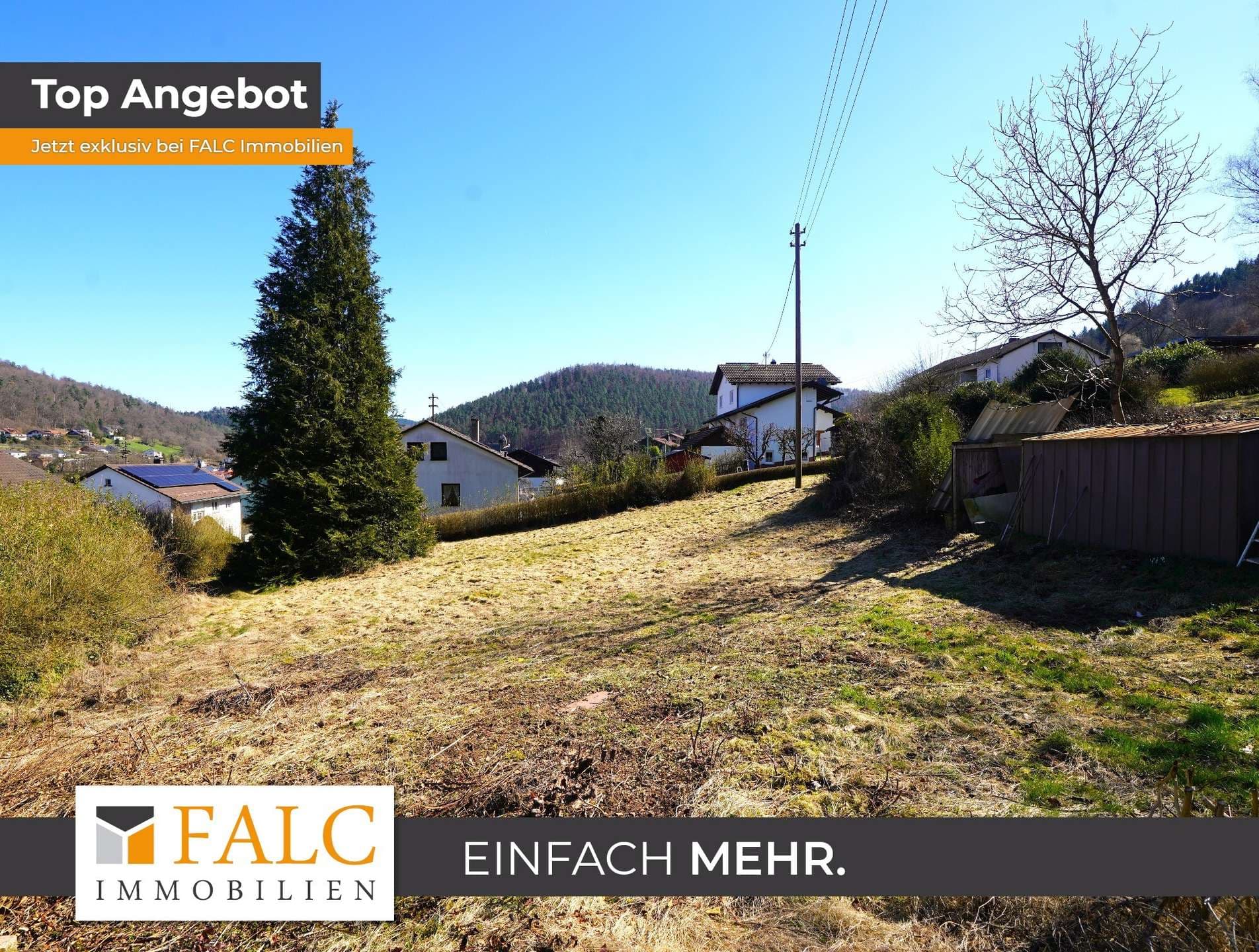 Traumhaftes Baugrundstück mit Weitblick ins Grüne in Rippberg - FALC Immobilien Heilbronn