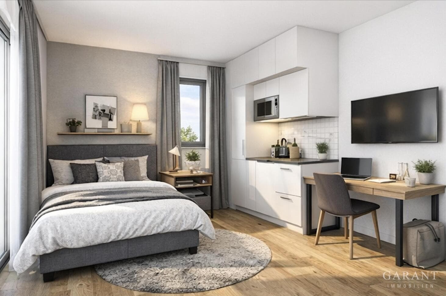 Kapitalanlage: 1 Zimmer-Studentenwohnung in Augsburg