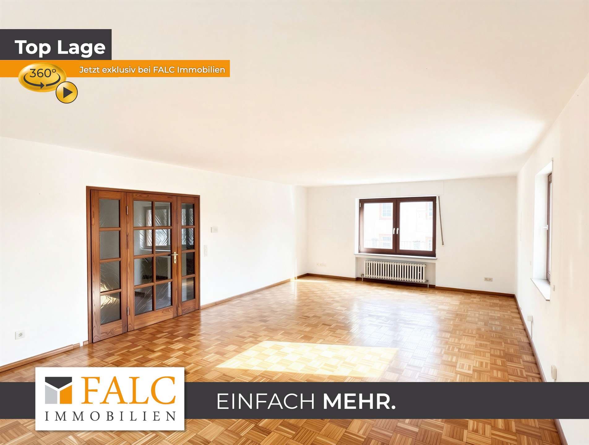 Großzügige 132 m² Wohnung mit großem Balkon und Stellplatz im gepflegten Dreifamilienhaus