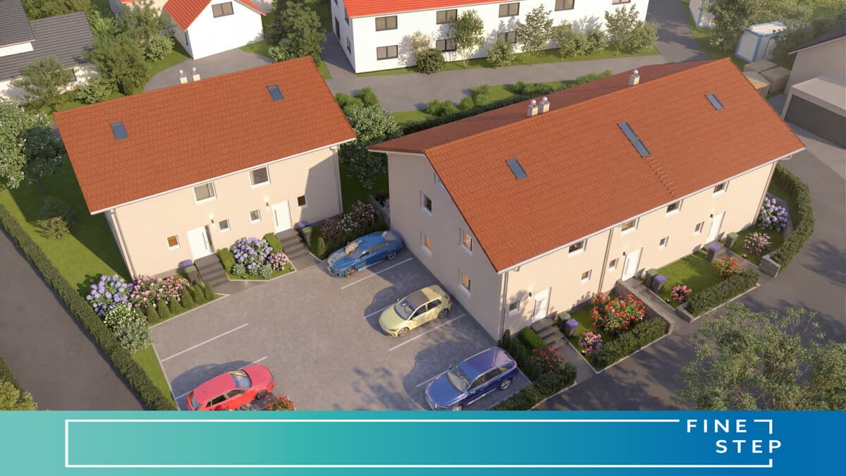 Exklusives Eckgrundstück: Lichtdurchflutetes Neubau-Reihenendhaus in Obing