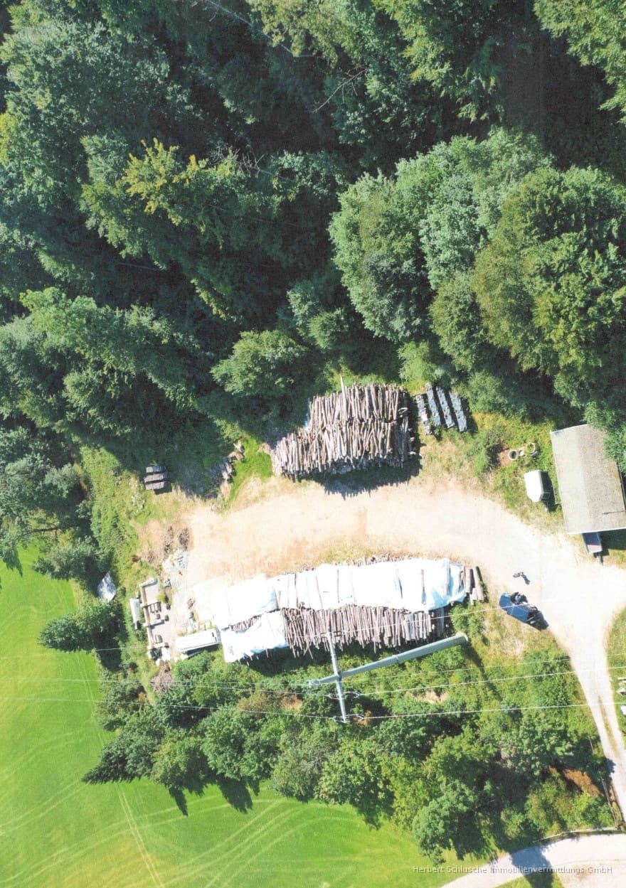 Gewerbegrundstück als Lagerplatz, Abstellfläche, Bau einer Maschinenhalle, nah Oberstaufen