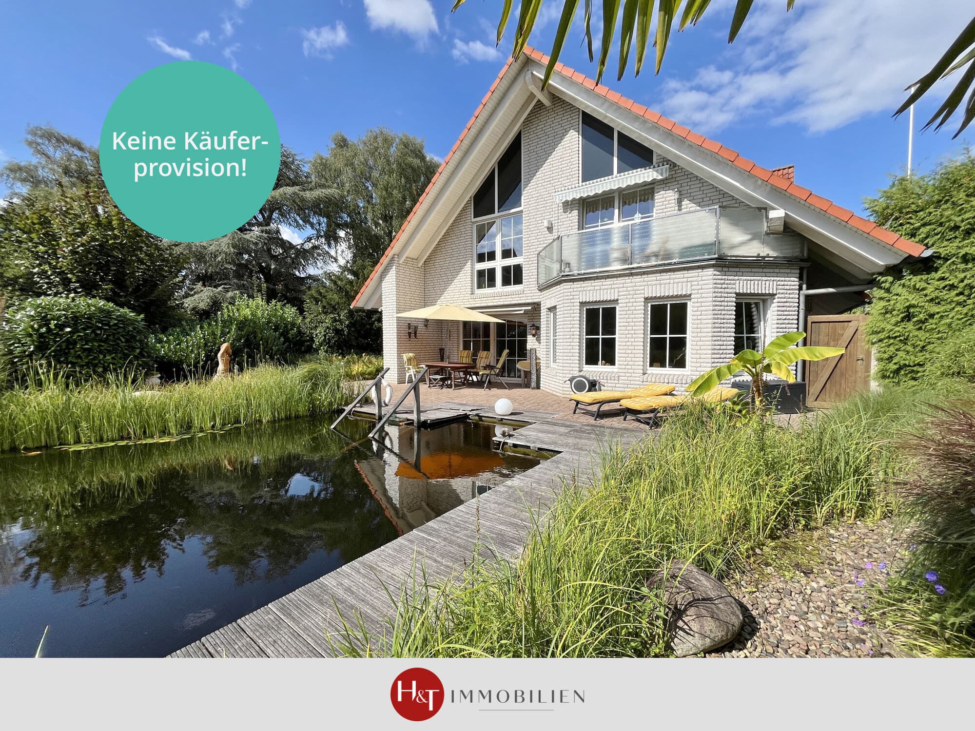 Exklusives Wohnhaus mit Büro und traumhaftem Schwimmteich!