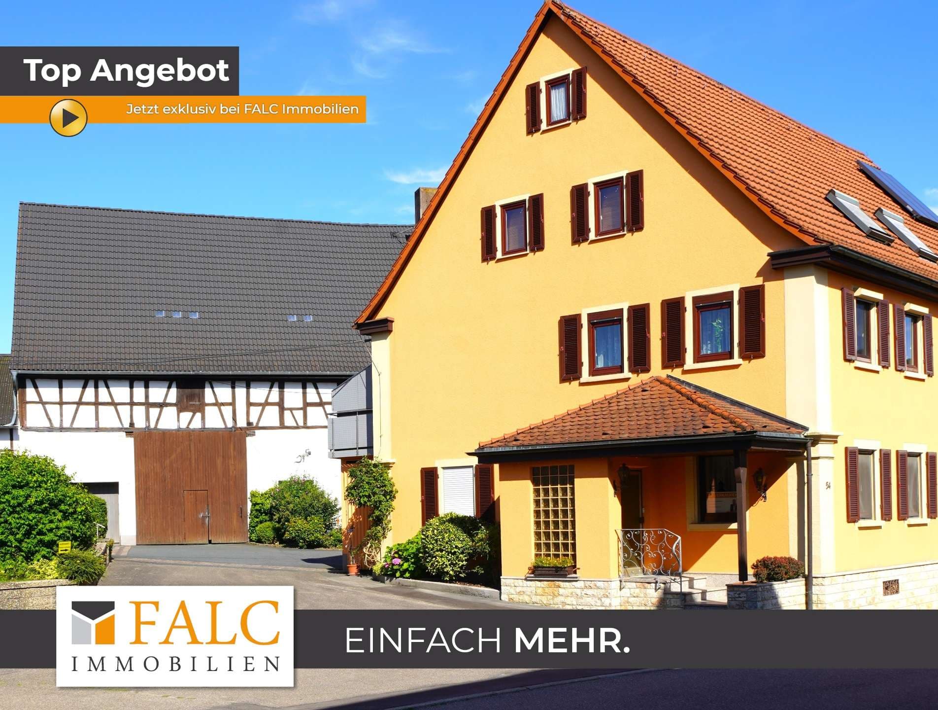 Mit Charme, Scheune und XXL - Bauplatz - FALC Immobilien Heilbronn