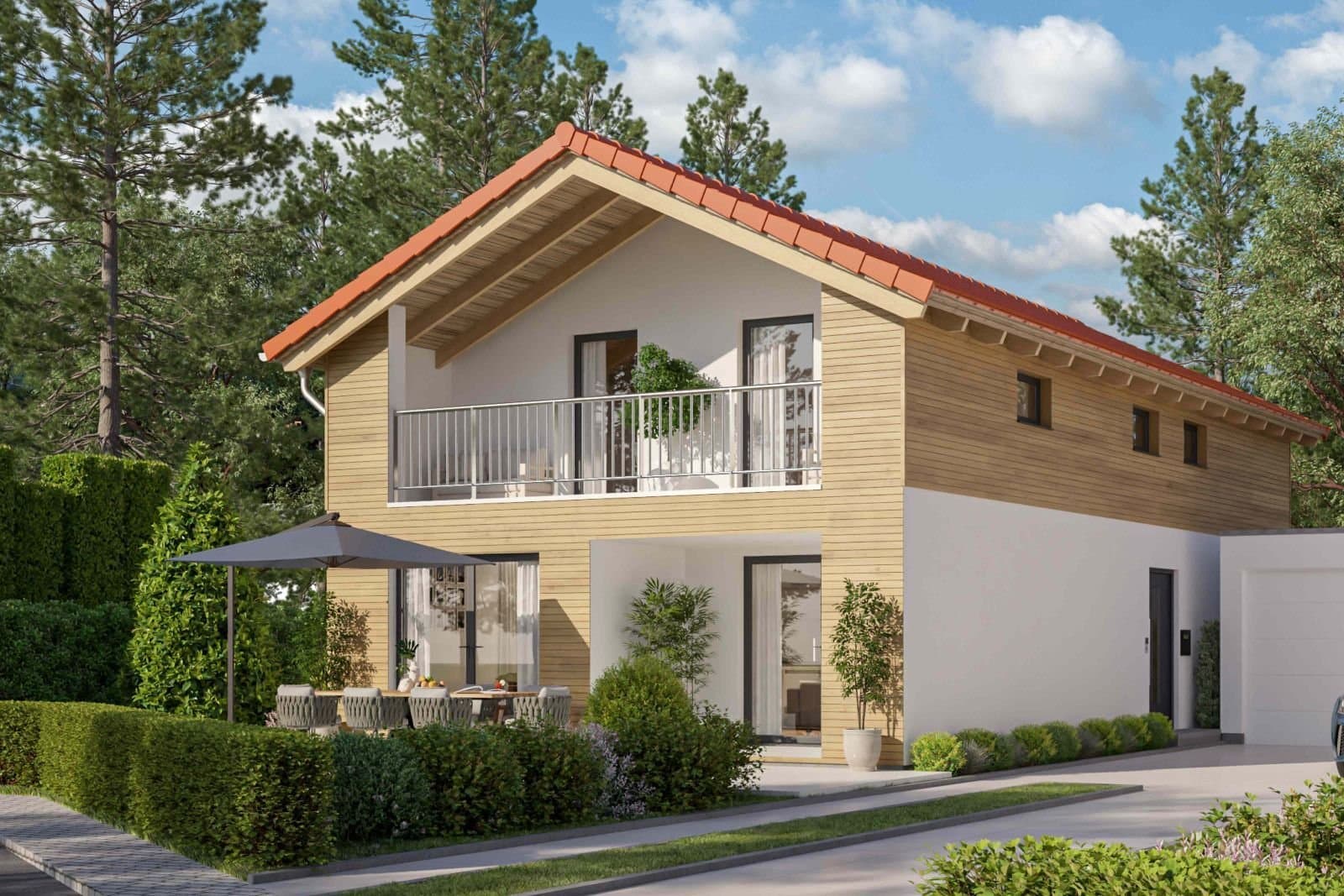 Ihr modernes Fertighaus mit Holzfassade von STREIF