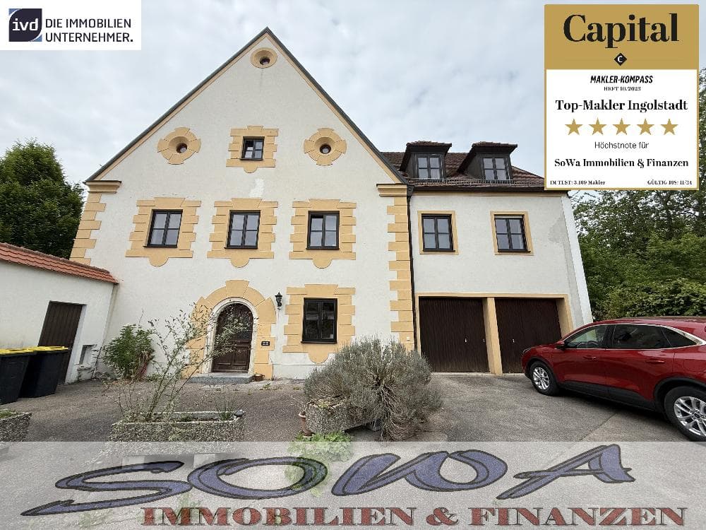 Ein Haus mit Geschichte - Mehrfamilienhaus mit 5 Wohneinheiten, zwei Garagen und Garten in zentraler Lage in Neuburg - Ein Objekt von Ihrem Immobilienpartner SOWA Immobilien und Finanzen