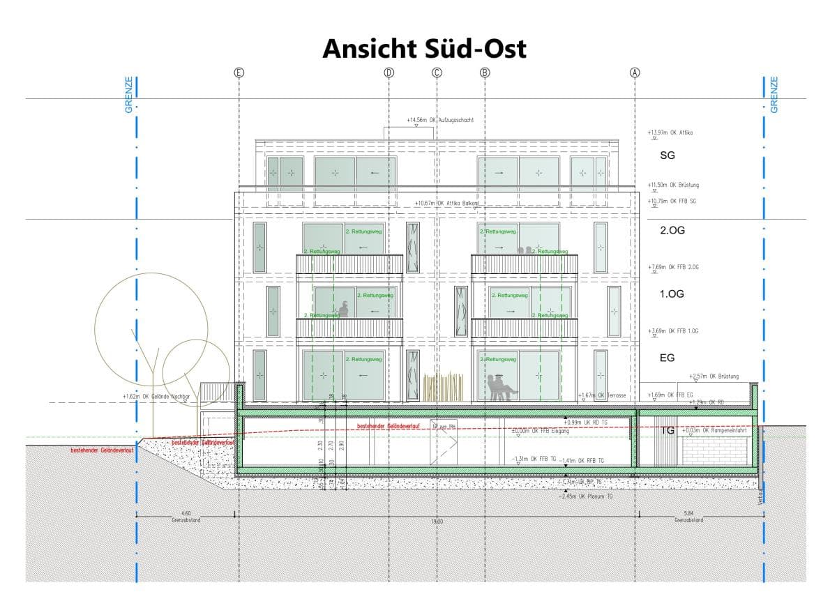 Altersgerechtes Wohnen im KFW 40 Energiesparhaus Nähe Porta Nigra –  an den Krankenhäusern  
