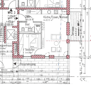 Helle altersgerechte Wohnung im KFW 40 Energiesparhaus Nähe Porta Nigra  
