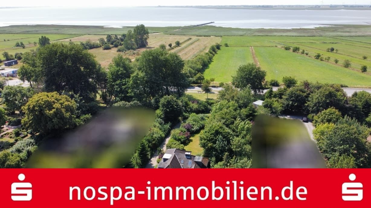 Lagejuwel in Schobüll: Grundstück/Wohnhaus mit unverbaubarem Nordseeblick & positivem Bauvorbescheid
