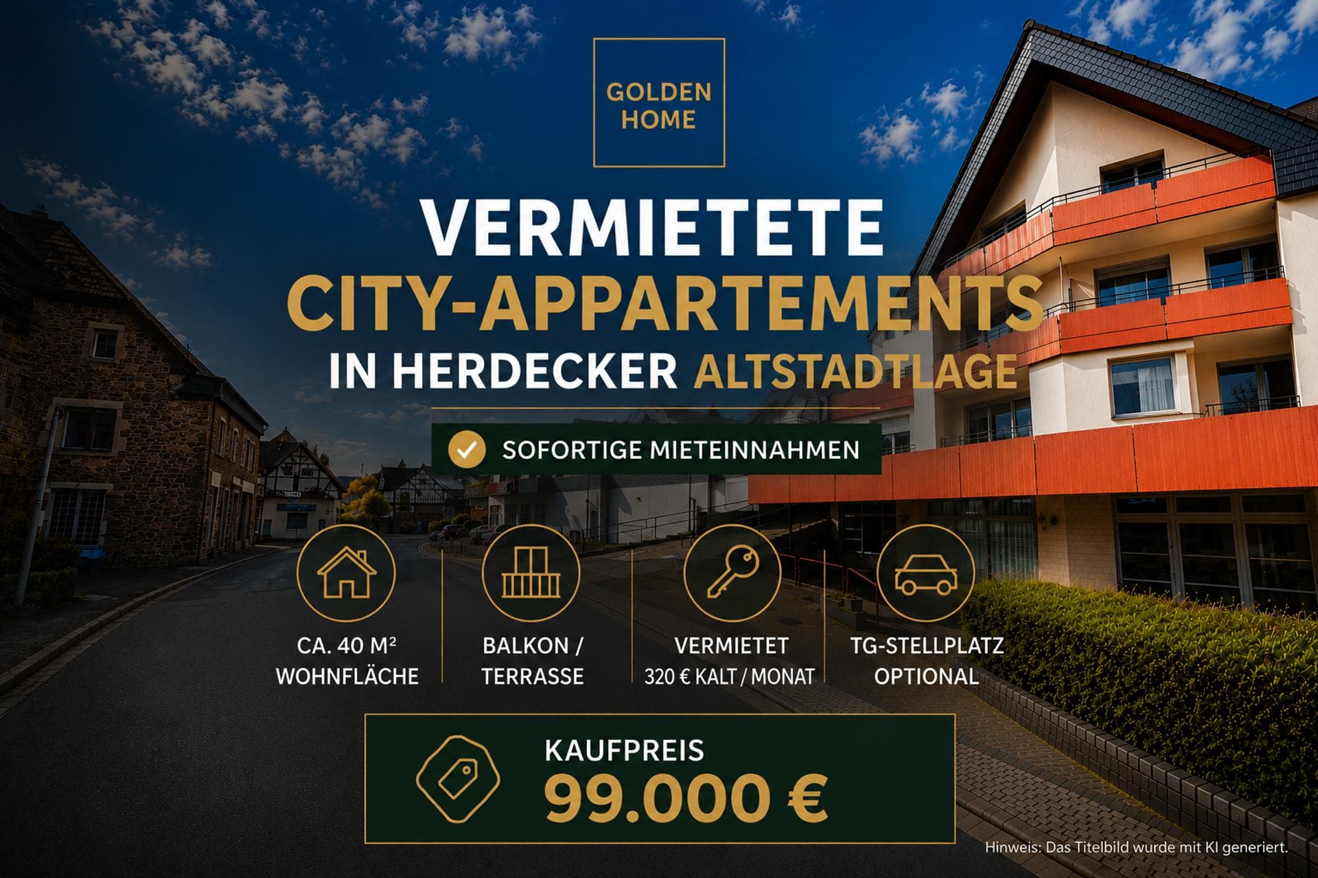 Vermietete City-Appartements in Altstadtlage von Herdecke