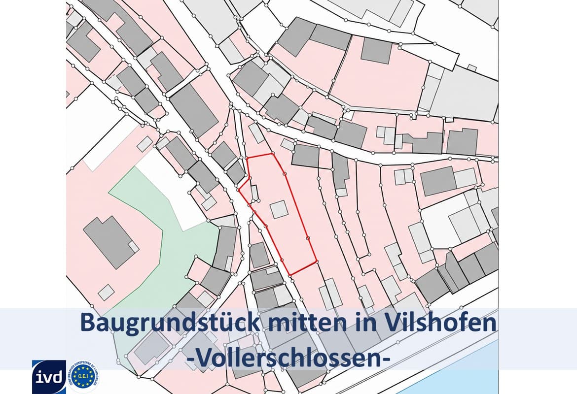 SELTENHEIT: SONNIGES 
BAUGRUNDSTÜCK MITTEN IN DER STADT VILSHOFEN
