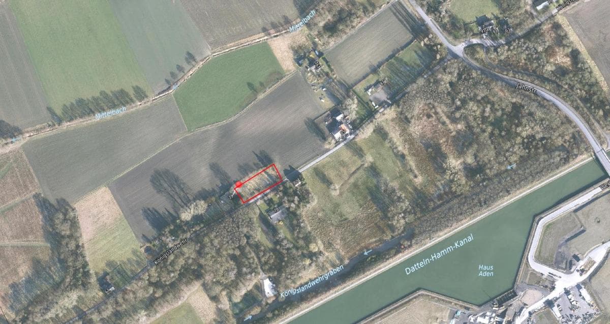 Freizeitgrundstück in Bergkamen Oberaden nähe Datteln-Hamm-Kanal zu verkaufen