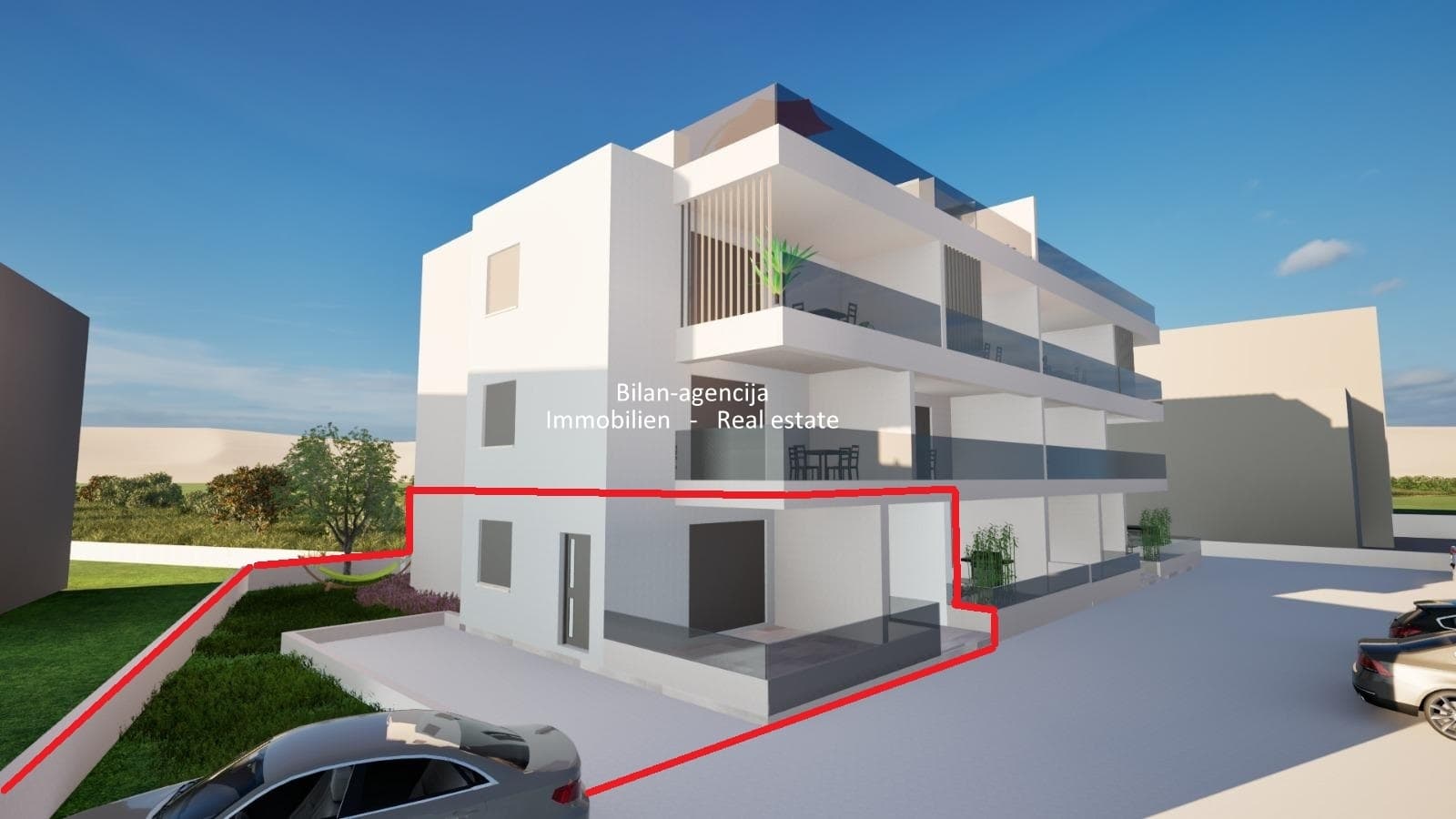 Srima, Wohnung mit Garten, Erdgeschoss