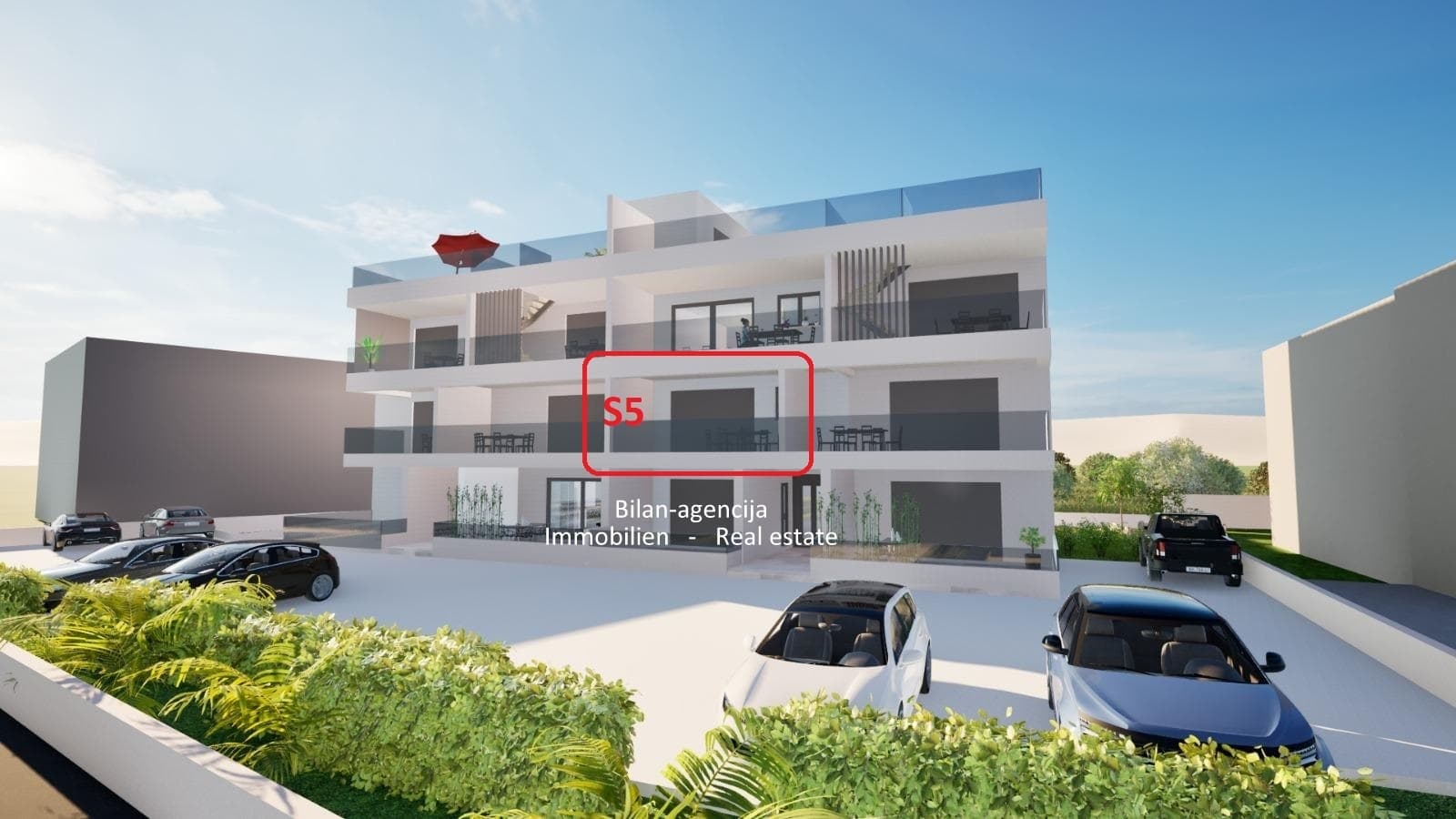 Neubau, Wohnung, 60 m zum Strand