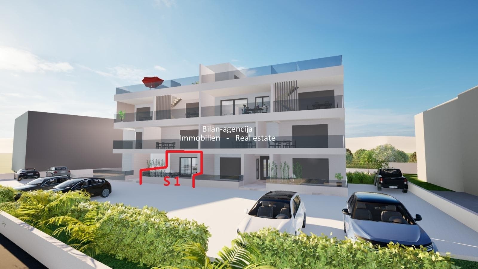 Srima, Vodice, Ferienwohnung in Meeresnähe, privater Garten