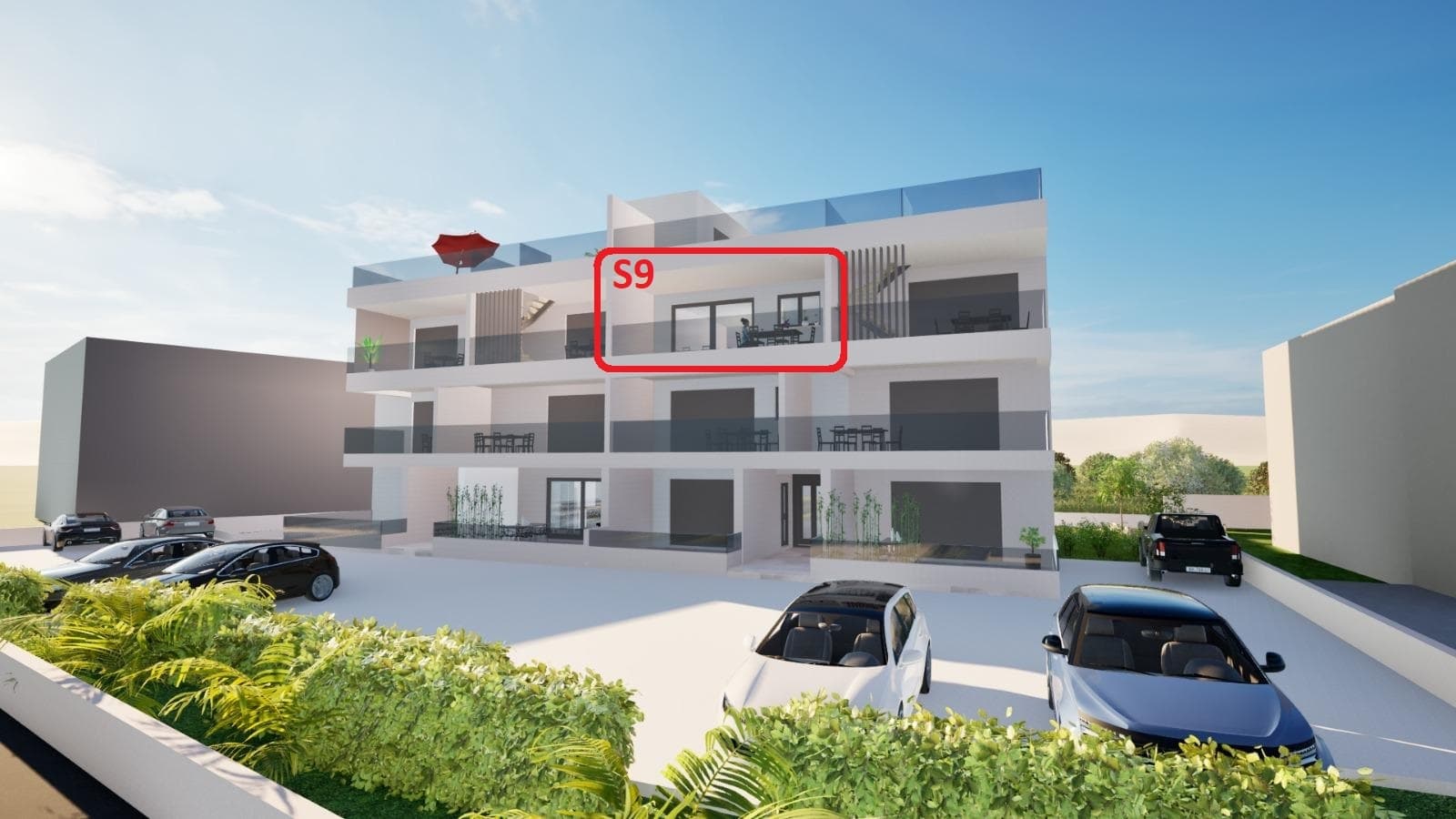 Vodice-Srima, zweiter Stock, 60 m zum Strand