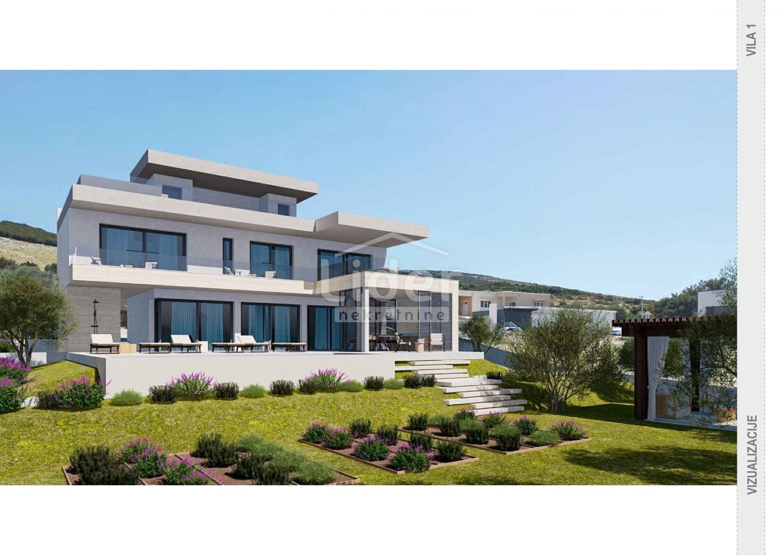 PAG, KOLAN, LUXUSVILLA MIT POOL UND MEERBLICK