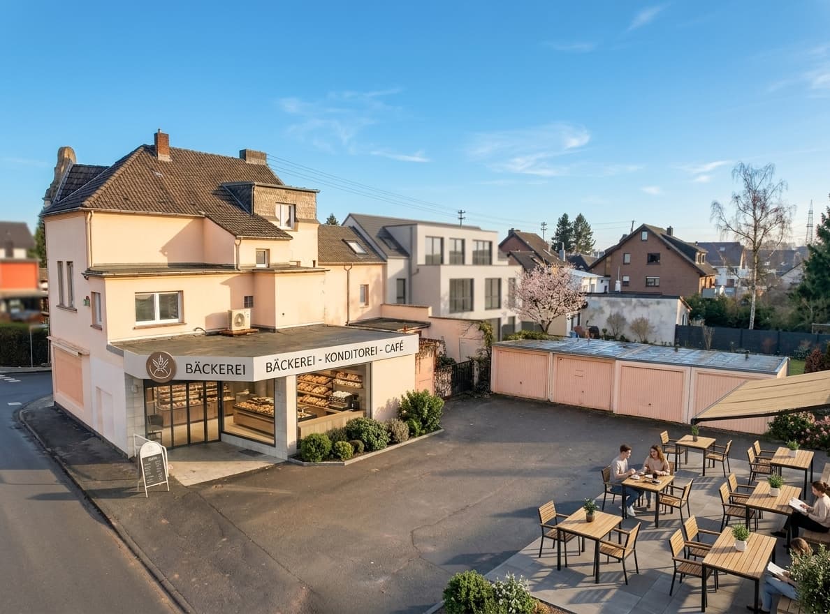 Sankt Augustin: Stand-Alone Bäckereistandort mit Stellplätzen - A3/A560 Anbindung