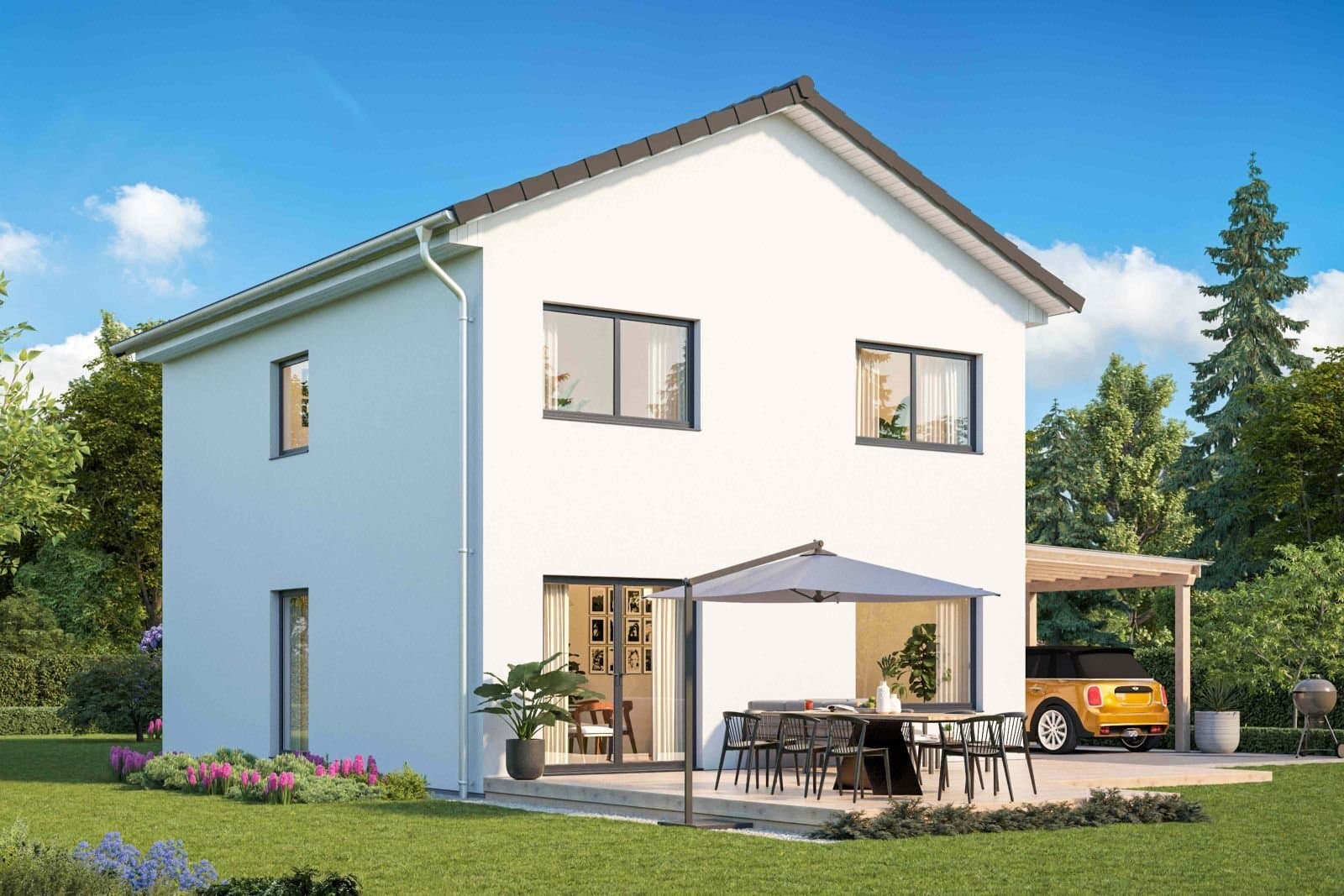 Einfamilienhaus mit Wohlfühlfaktor mit streif haus individuell bauen