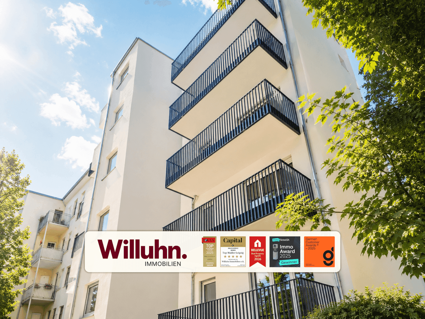 Zentrales 1-Raum-Apartment  | Einbauküche | Fußbodenheizung | Energieeffizienzklasse A+