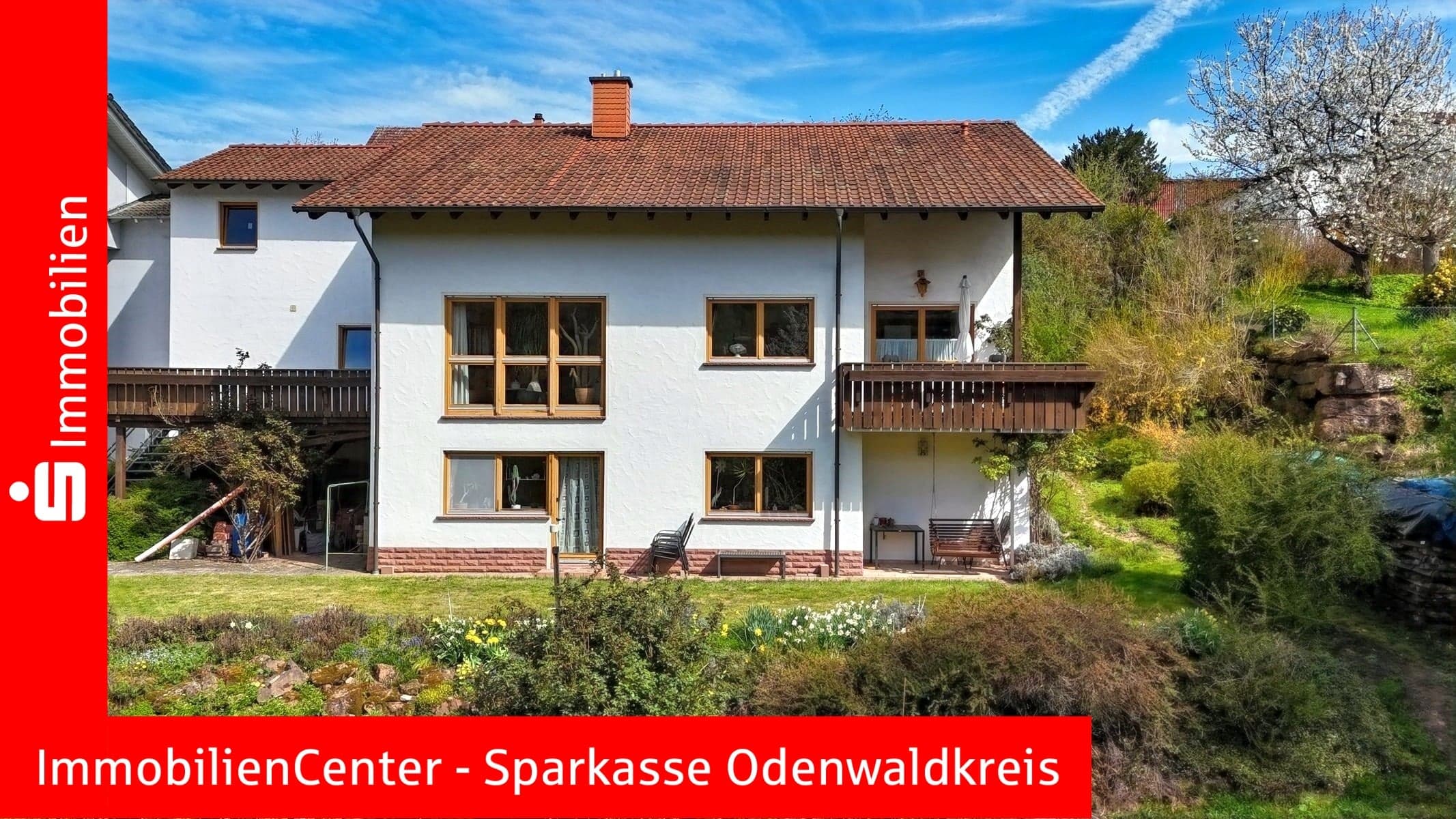 Odenwald pur. Einfamilienhaus mit Doppelgarage in sonniger Südhanglage