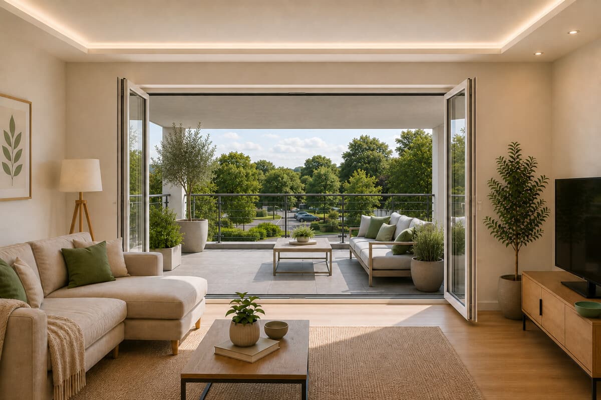 Stilvolle Neubau-Gartenwhg. in hochwertigem Wohnensemble mit nur sechs Einheiten nach KFW 55 Standart