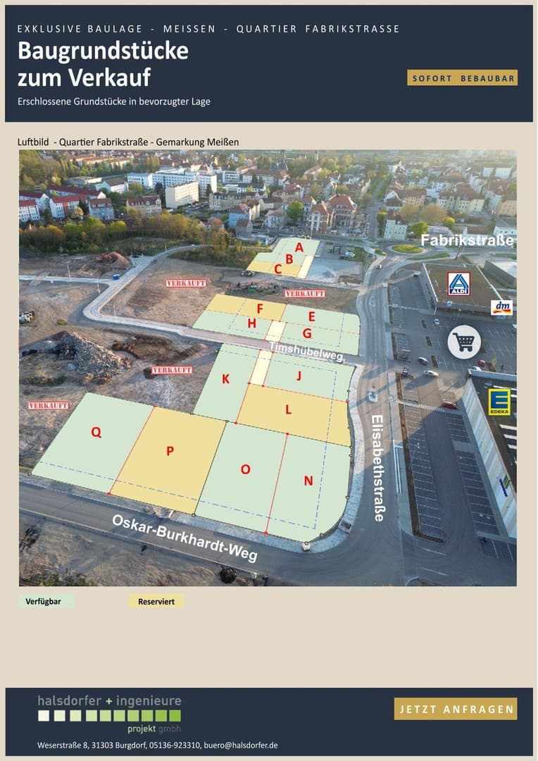 Sofort bebaubare Baugrundstücke in zentraler Lage zu verkaufen!