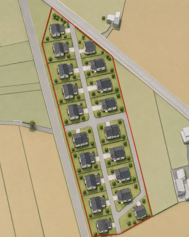 Großzügiges Bauland zur  Wohnbebauung. 20120 m² in Halle mit Aufstellungsbeschluss