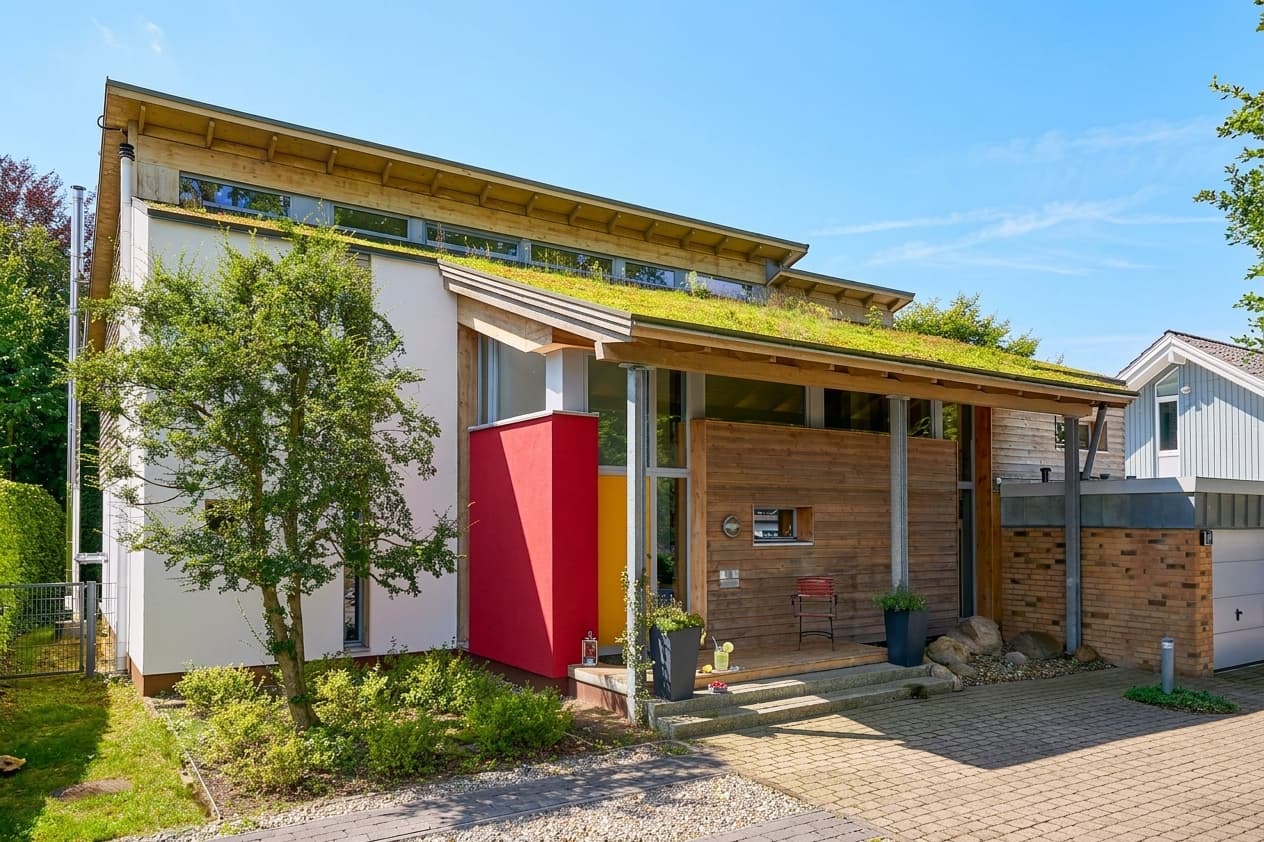 Metropolregion Hamburg: Dreifamilienhaus, ökologisches Konzept plus Baugrundstück in zweiter Reihe