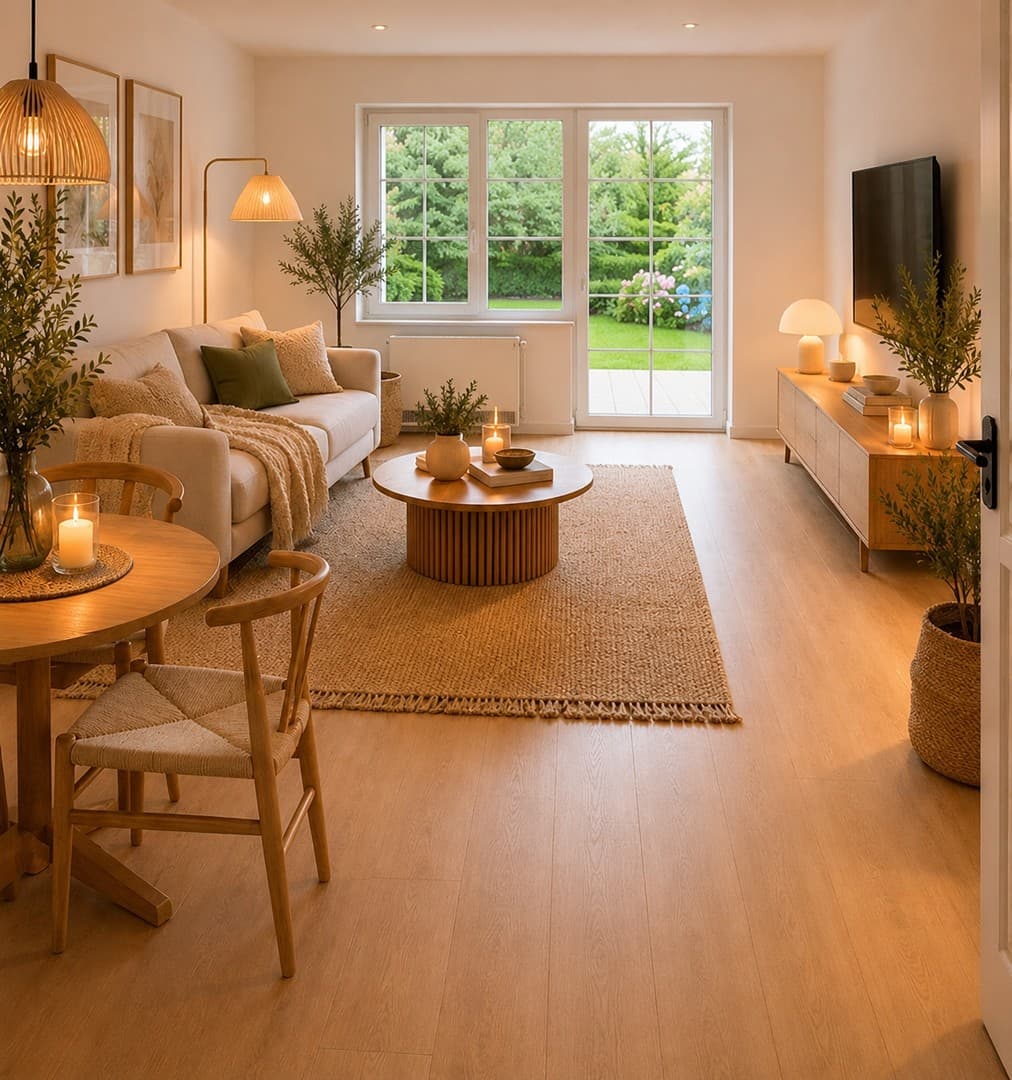Frisch saniert: 2-Zimmer-EG-Wohnung mit Terrasse bei Büsum