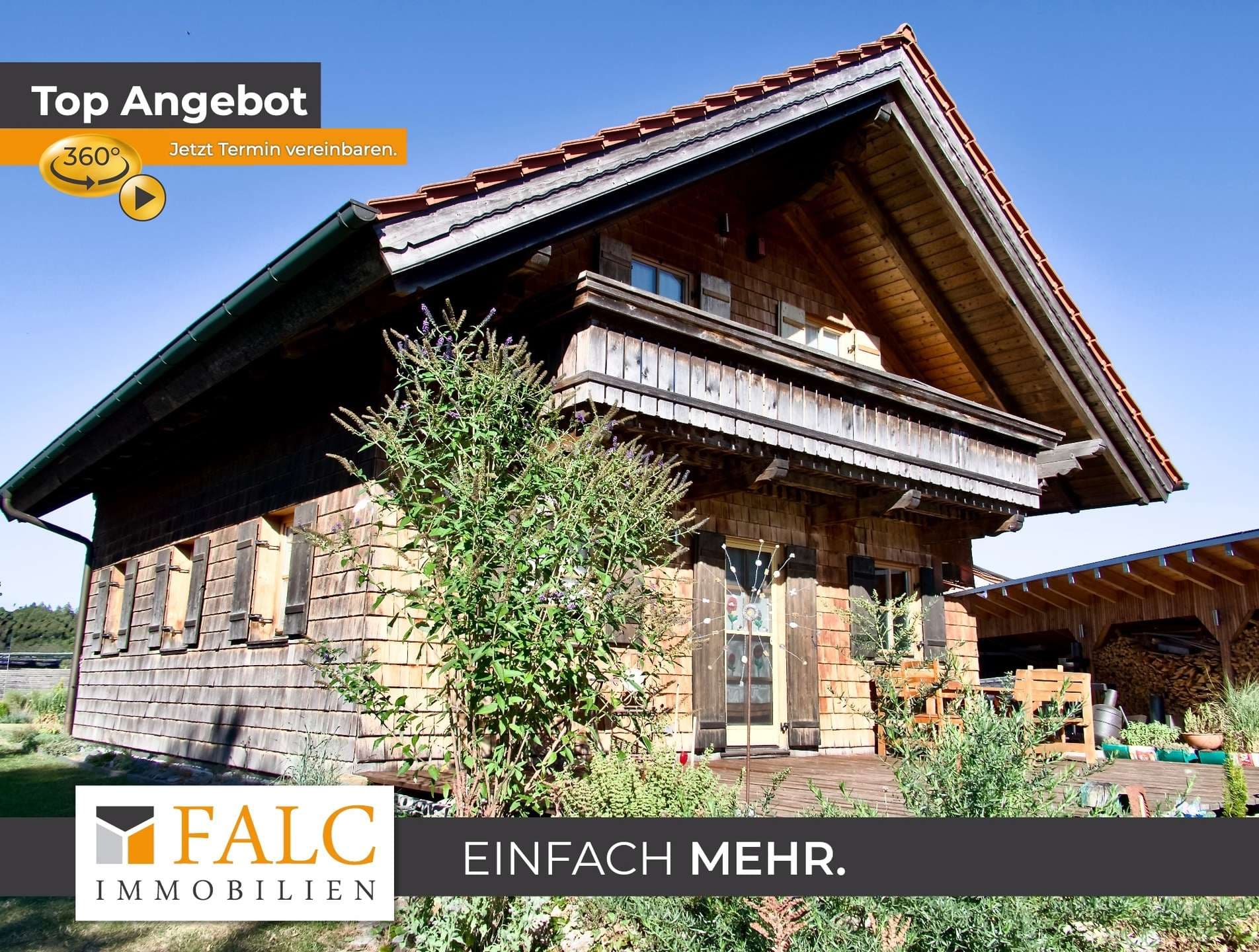 Einfach Mehr: Ökologisches Natur-Holzmassivhaus, EBK, PV-Anlage, Solarthermie, Werkstatt-Garage etc.