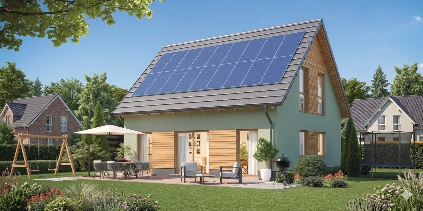 Zukunftssicher bauen und wohnen: Schlüsselfertiges KfW-40-Haus mit PV