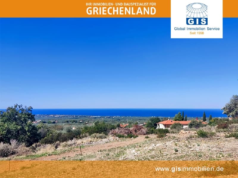 +++ GRIECHENLAND-WEST-PELOPONNES: Top Preis-Leistungs-Verhältnis - Grundstück bei Kyparissia +++