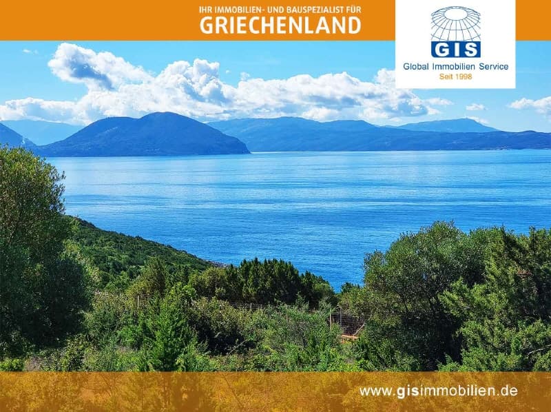 +++ GRUNDSTÜCK AUF LEFKADA, GRIECHENLAND: Außergewöhnlich schön gelegen - Traum-Meerblick +++