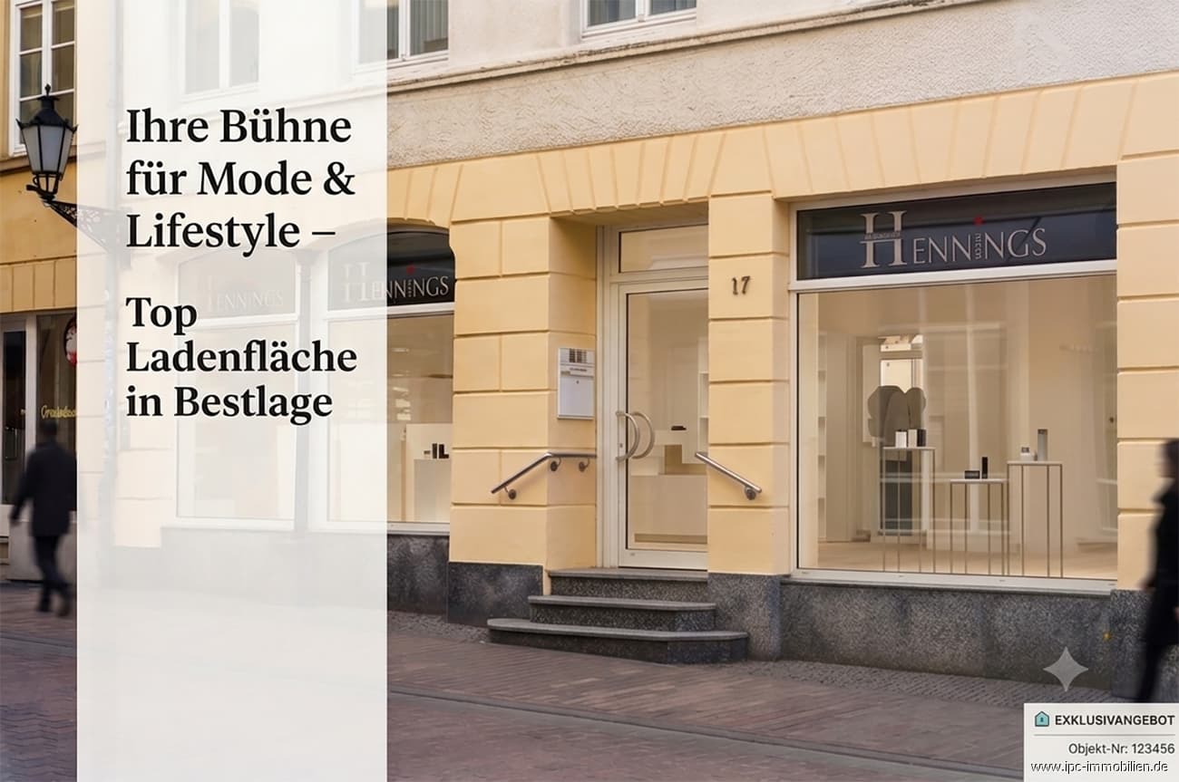 Ihre Bühne für Mode & Lifestyle – Top Ladenfläche in Bestlage.