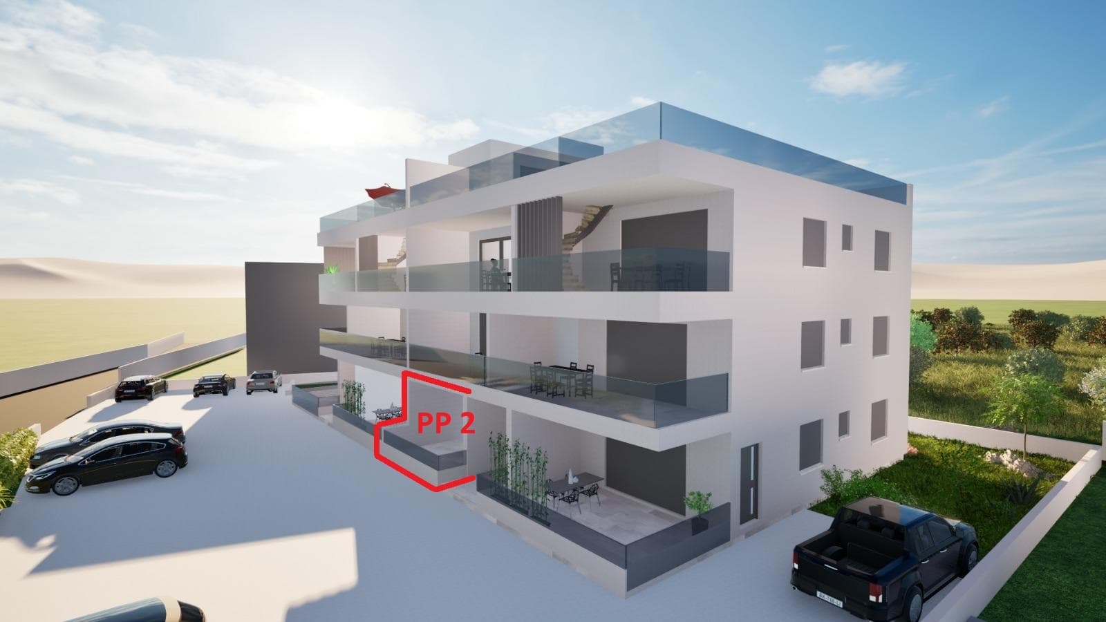 Srima, Studio-Apartment, 60 m vom Strand entfernt