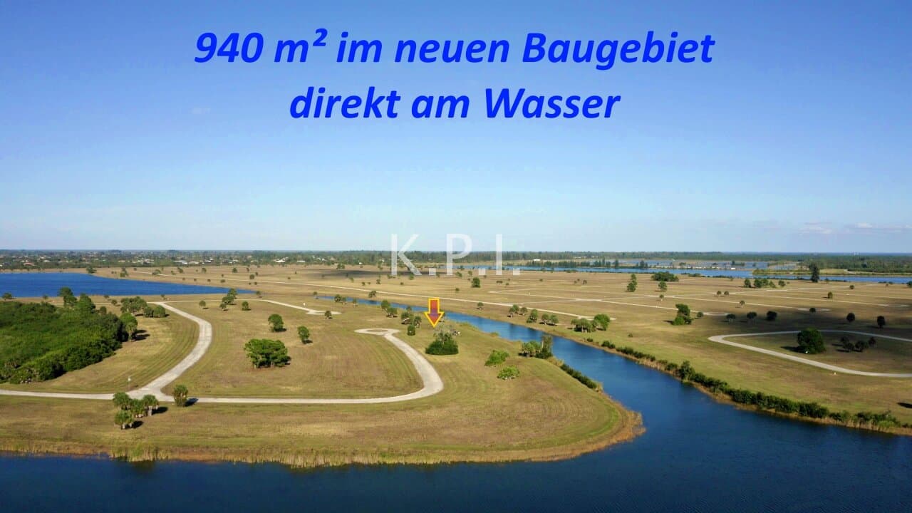 EUR 63/m² - WSG - Baugrundstück am Wasser und nahe Beach