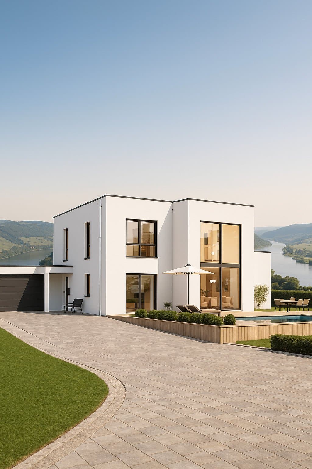 Exklusive Stadtvilla mit Rheinblick