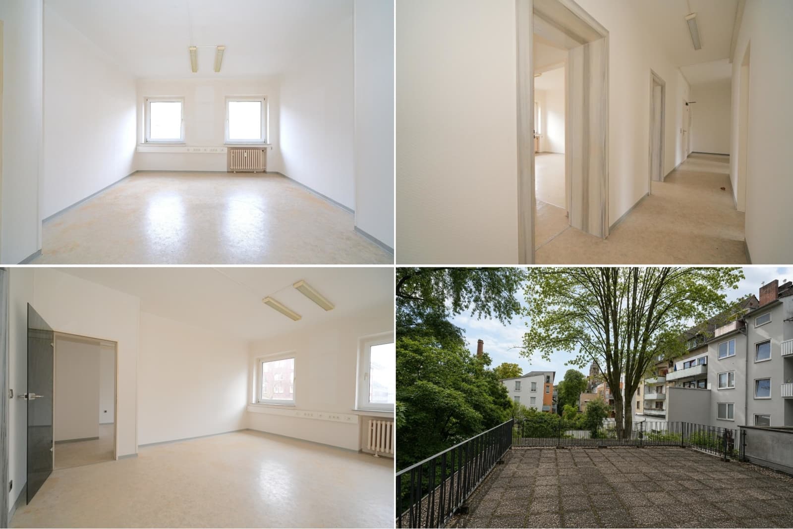 Duisburg Duissern - Zentrale Bürofläche im 1.OG mit 100m² + riesen Terrasse für den Sommer!