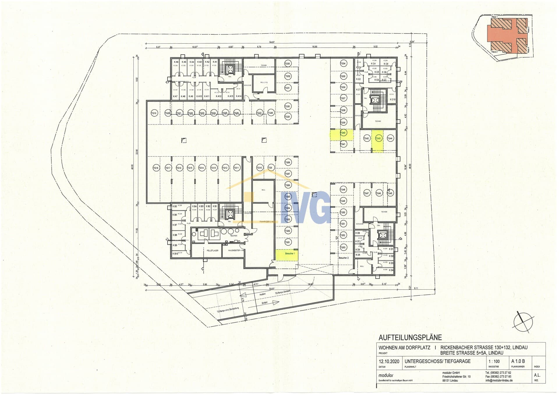 Tiefgaragenstellplätze in Lindau zu verkaufen!
