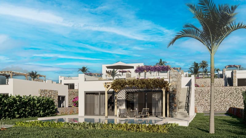 Moderner Bungalow in Nordzypern, direkt am Meer