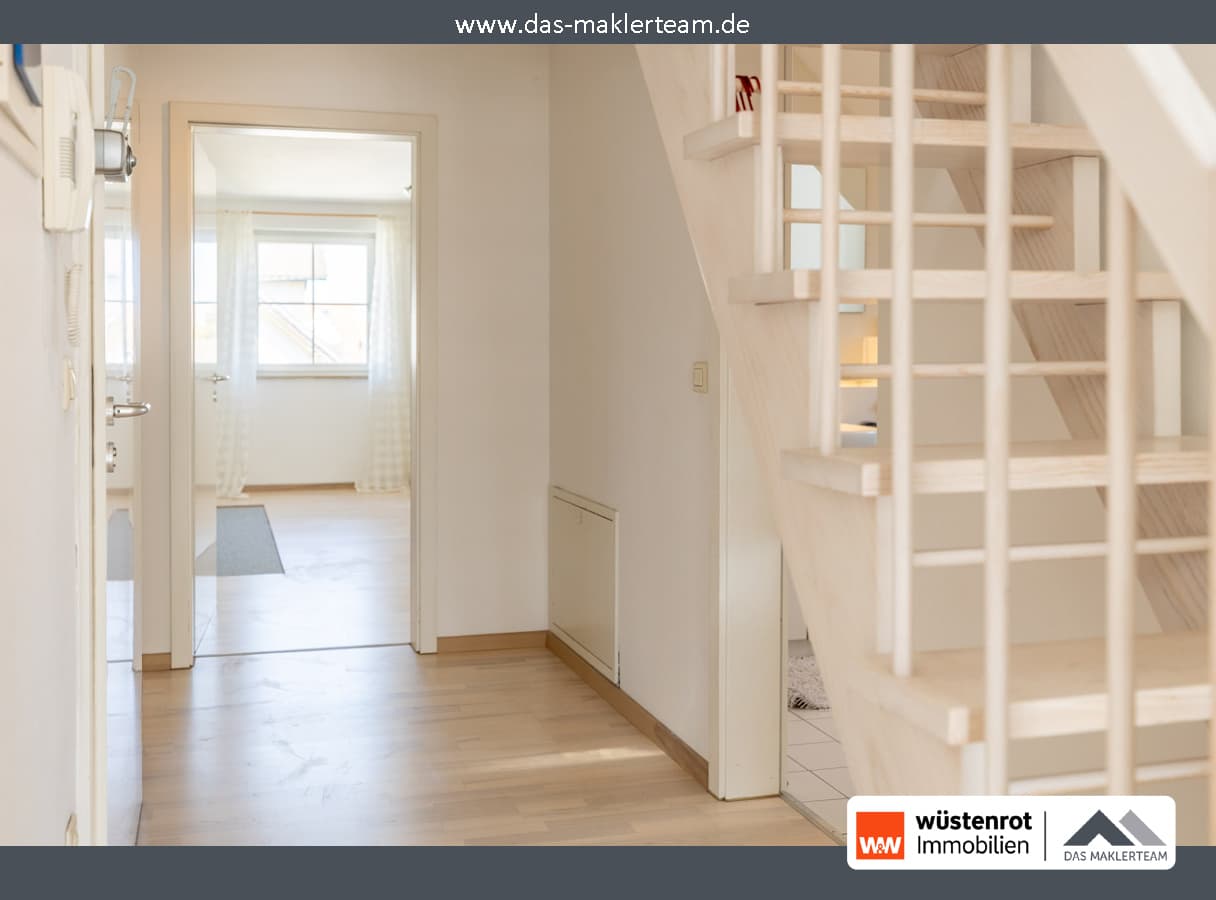 Familienfreundliche Maisonette mit Südbalkon & ausgebautem Dachspitz – sofort bezugsfrei