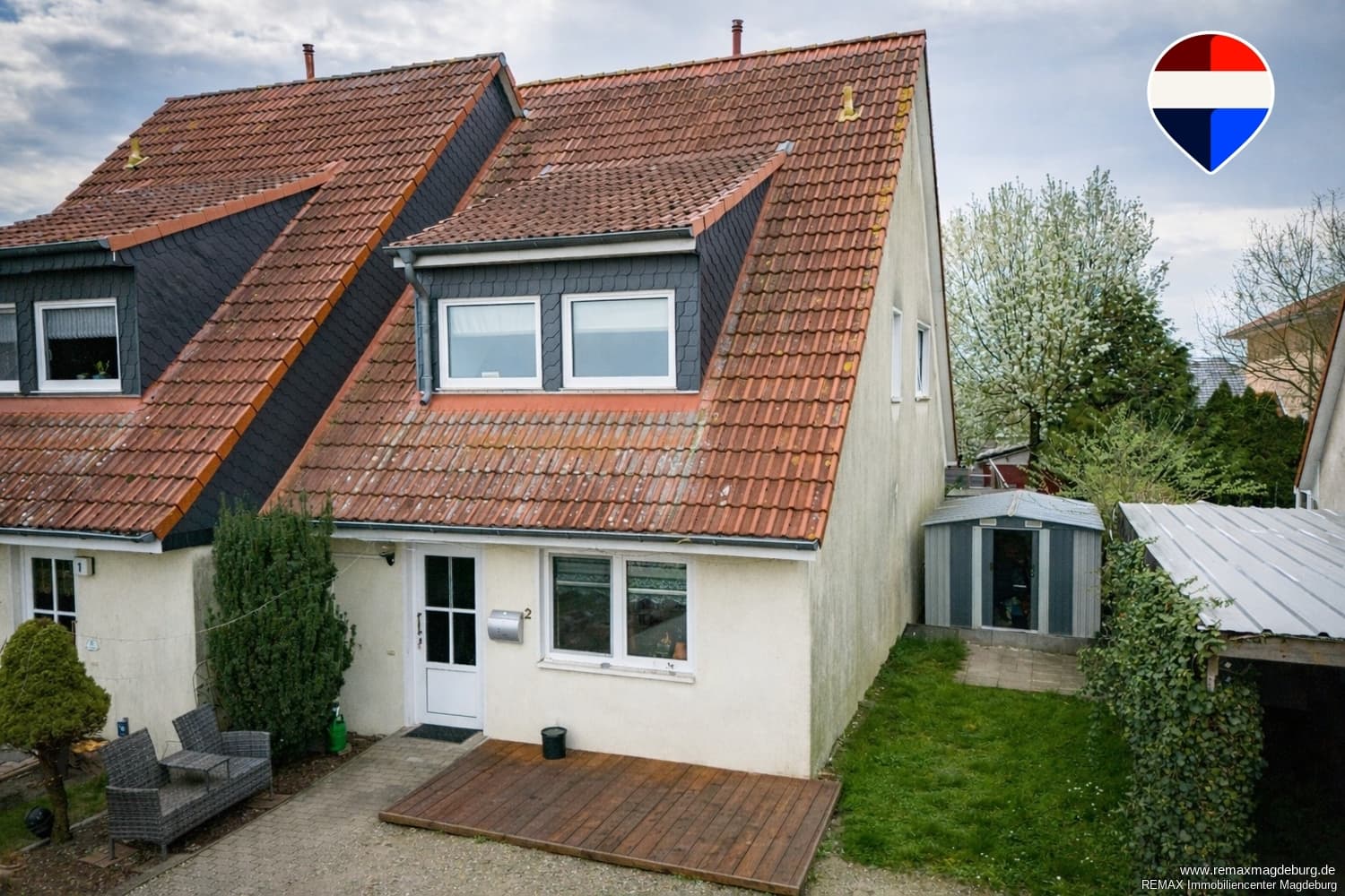 Viel Wohnqualität auf ca. 107 m² – Doppelhaushälfte mit Garten in Klein Rodensleben