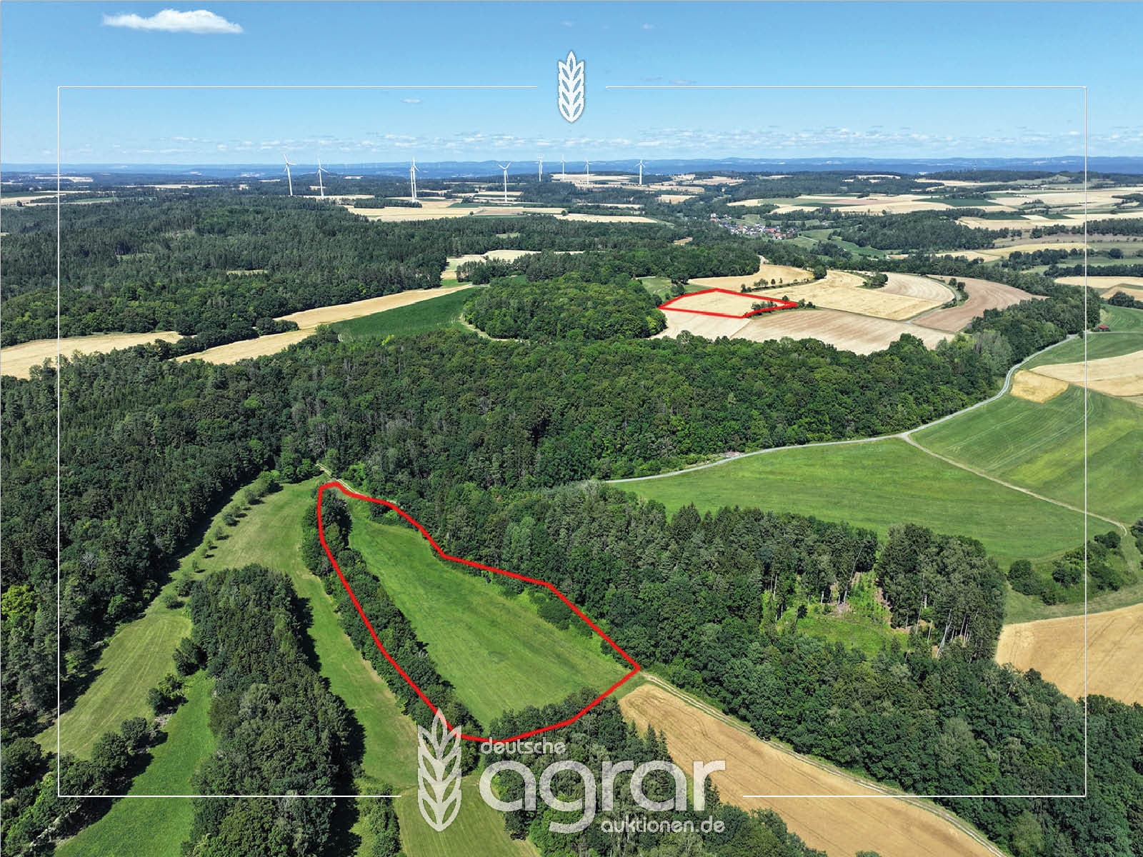 Attraktives Acker & Grünland (ca. 3 ha) zw. Bayreuth und Hollfeld bei Alladorf, Trumsdorf, Schönfeld