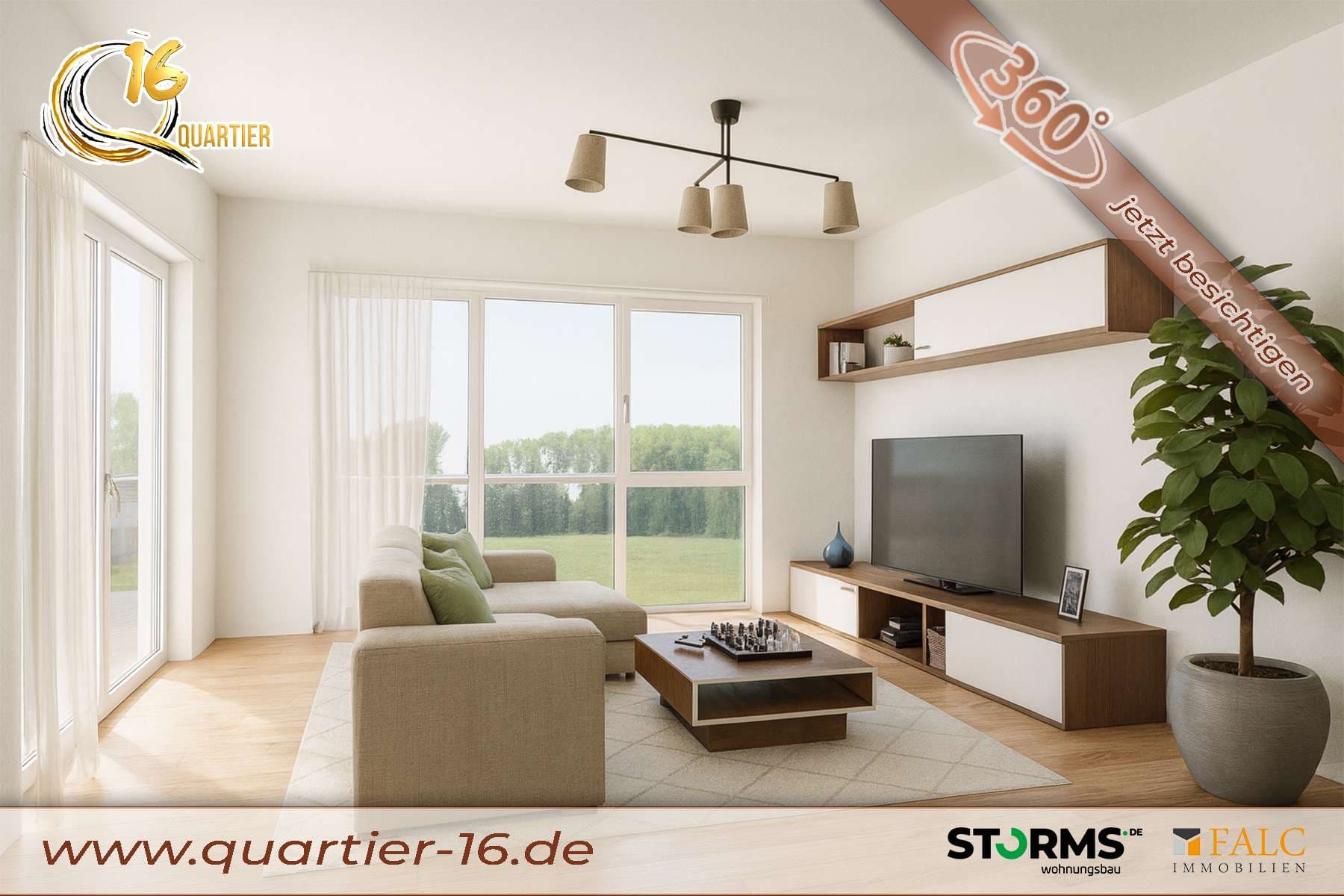 Obergeschosswohnung (WE-6) - 84,25 m² - 2 Zimmer