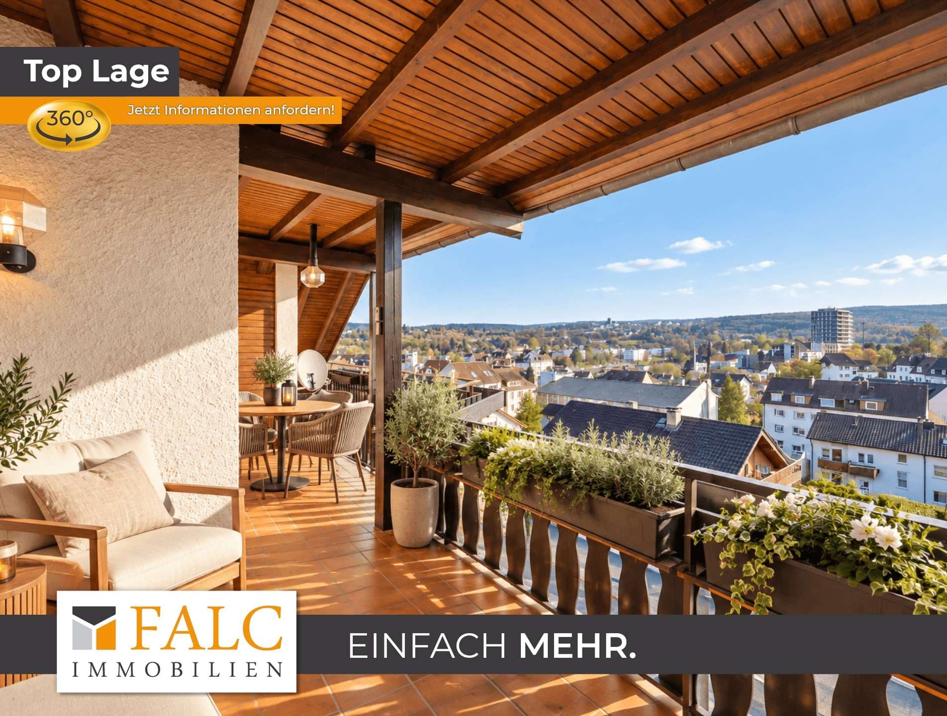 Über den Dächern der Stadt - Ausblick und Platz, Garage und Stellplatz