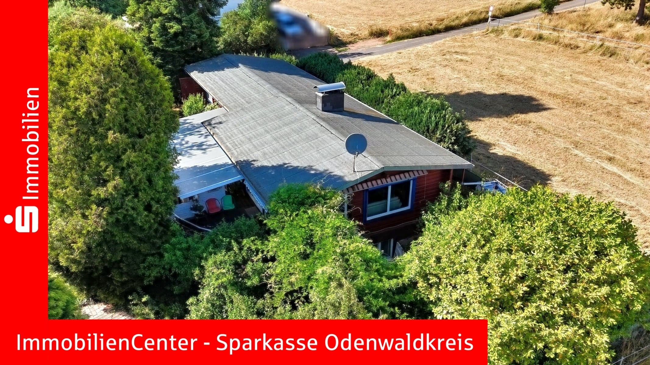 Warum nach Schweden oder Finnland gehen? Gemütliches Holzhaus in sonniger Feldrandlage im Odenwald