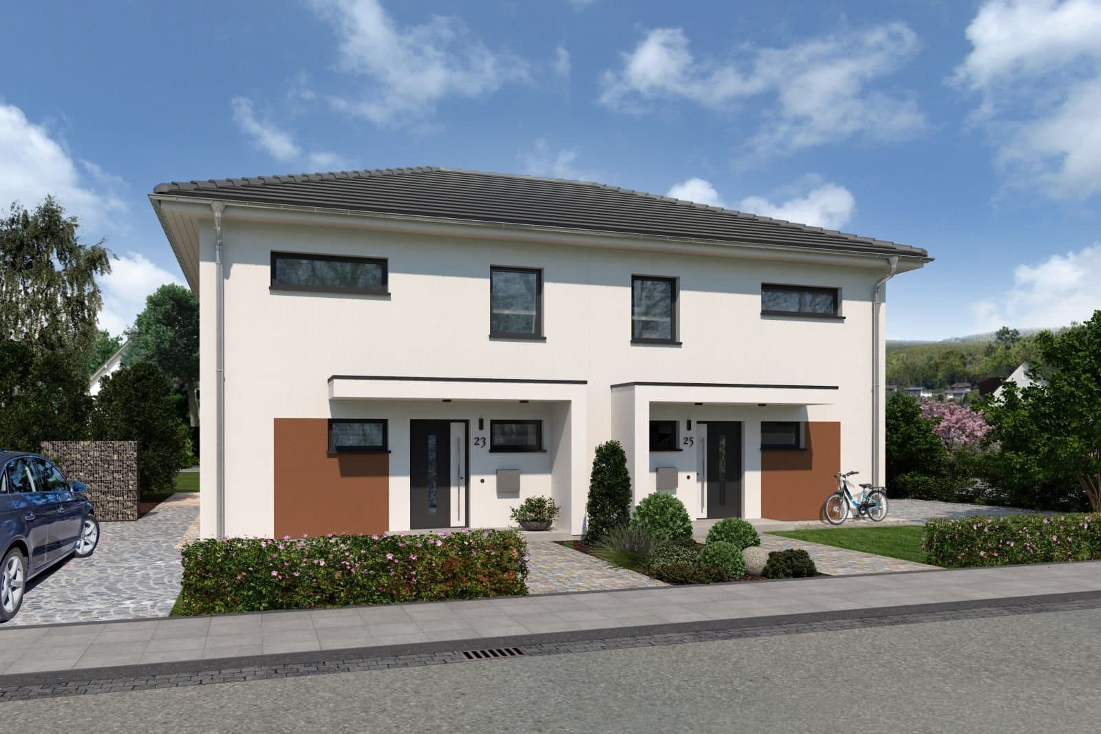 Modernes Doppelhaus in Dülmen mit 4 Zimmern und gehobener Ausstattung