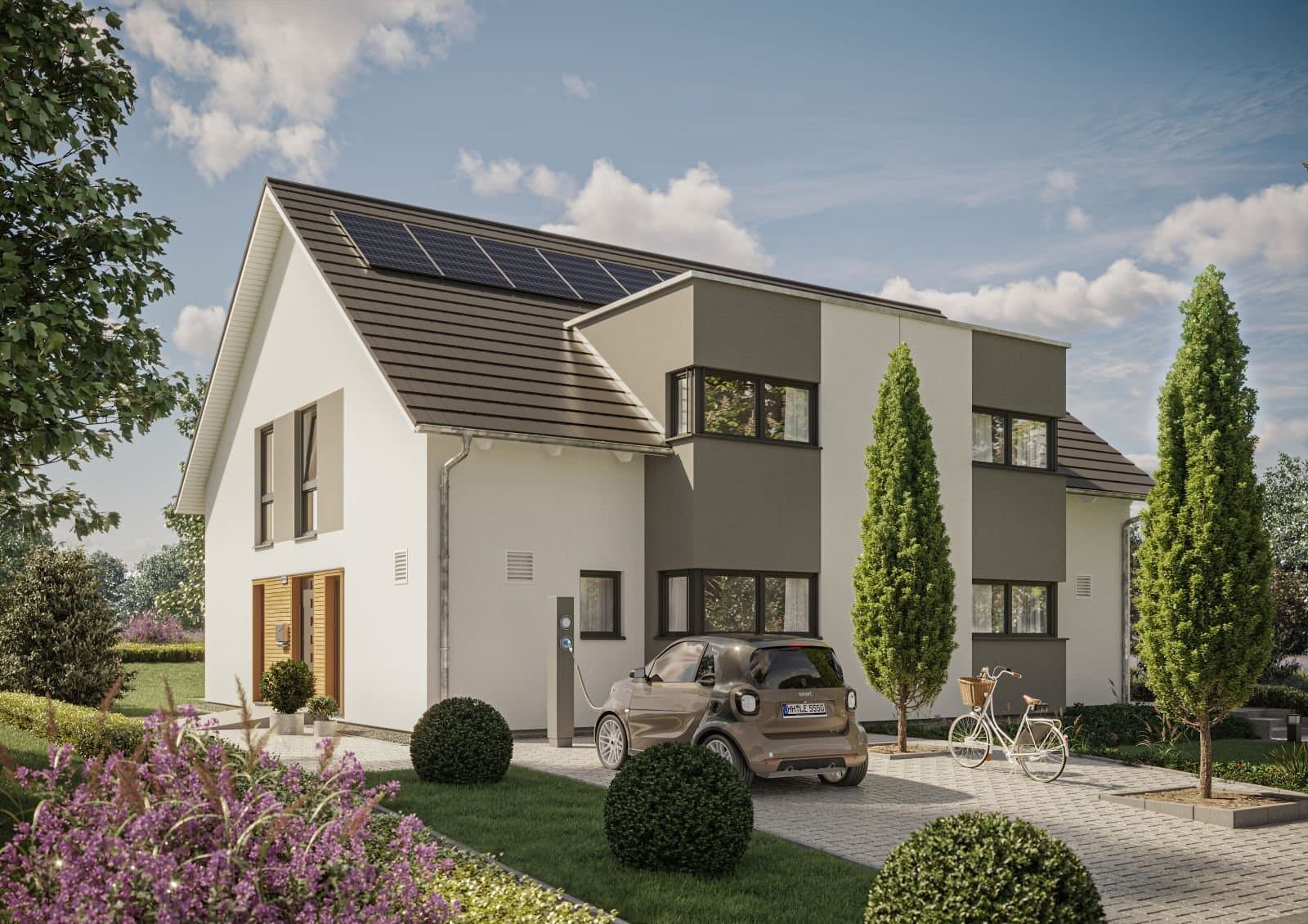 Modernes Doppelhaus in Dülmen mit 4 Zimmern und 143 m² Wohnfläche