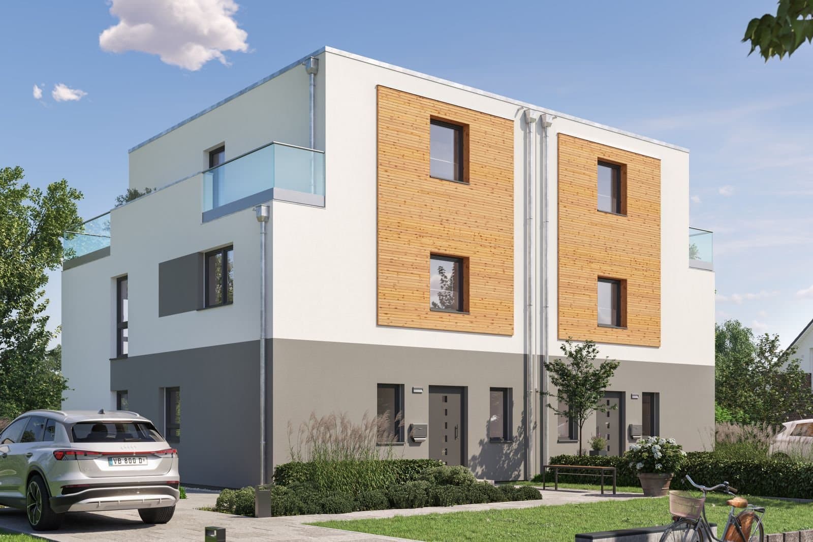 Moderne Doppelhaushälften in Schwanau-Nonnenweier - Individuell geplant und realisiert