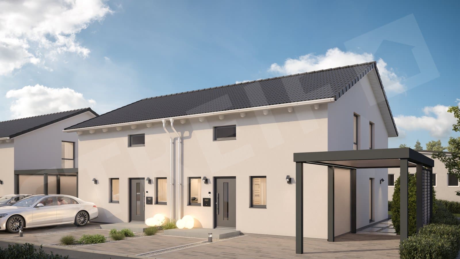 Modernes Doppelhaus in Pfuhl nach Ihren Wünschen